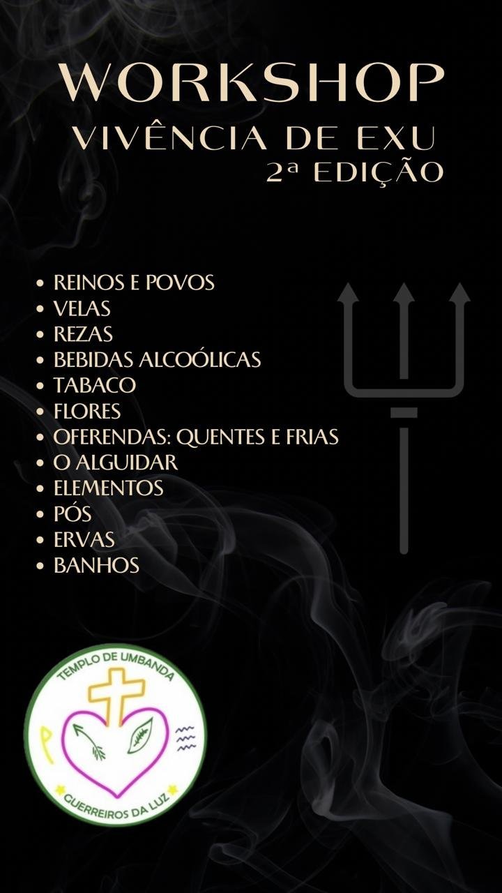 Workshop Presencial – Vivência de Exu – 2ª Edição – 23/02/2025